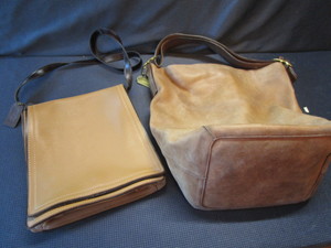 lot 266 image: Two Coach purses one like new, one...