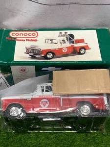 lot 22 image: Hard To Find New in Box 1955 Conoco Chevy Pickup