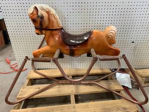 lot 65 image: Antique Children Rocking Horse