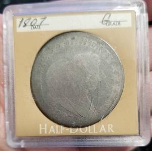 lot 05 image: 1807 US BUST SILVER HALF DOLLAR EARLY DATE COIN
