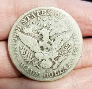 lot 26 image: 1915-S BARBER SILVER HALF DOLLAR