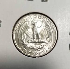 lot 44 image: 1954-D WASHINGTON QUARTER BU-UNC