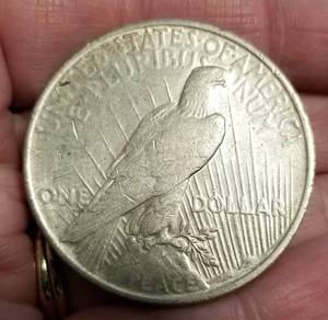 lot 46 image: 1926-D PEACE SILVER DOLLAR