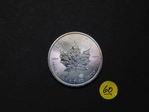 2016 Brilliant Uncirculated  .9999 1 Oz. Silver Canada Maple Leaf