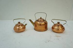 Copper tea pots
