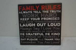 Family sign