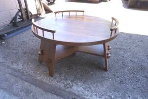 Round sofa table