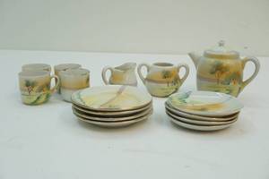 Teaset hand painted