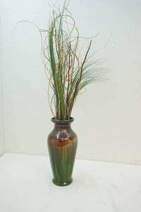 Vase with stem arrangement