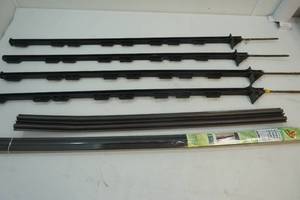 Plastic fence posts, weather strip
