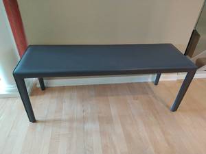 Sava Grey bench from Room and Board