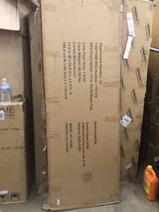 lot 25 image: 72 in. Solid Wood Top for Ready-to-Assemble 6 ft. Adjustable Height Workbench by Husky- open box not used