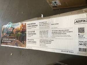 lot 31 image: 50 in. 26 cu. ft. Lawn Sweeper by AllFitHD- customer return - see pictures