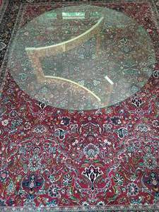 lot 44 image: Brass And Glass Coffee Table