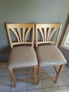lot 80 image: Two High-Top Chairs