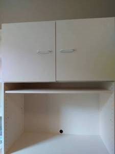 lot 113 image: White Cabinet Stand With Drawers