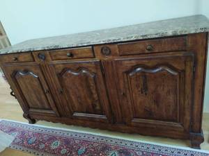lot 7 image: Century Buffet with Stone Top