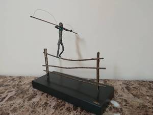 lot 10 image: C Jere Mid Century Sculpture