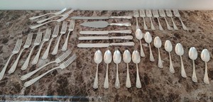 lot 14 image: Community Silverware Set