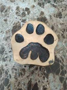 lot 16 image: Bronze Cast Lion Paw Print