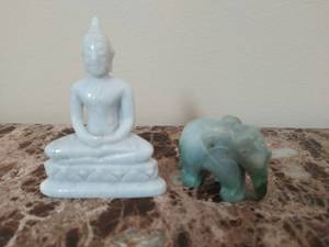 lot 59 image: Two Stone Figurines