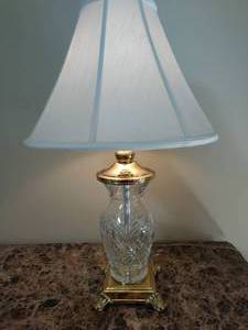 lot 128 image: Waterford Crystal Table Lamp