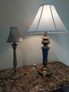 lot 130 image: Two Table Lamps