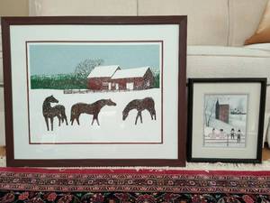 lot 133 image: Two Winter Theme Signed & Numbered Prints