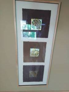 lot 198 image: Framed Multi-Media Art