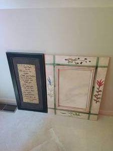 lot 204 image: Bev Walters Art And Mirror