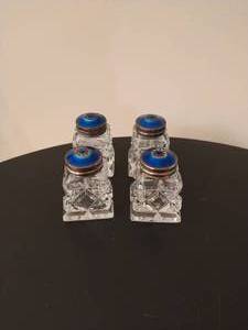 lot 219 image: Two Pairs Norway Sterling Silver Salt And Pepper Shakers
