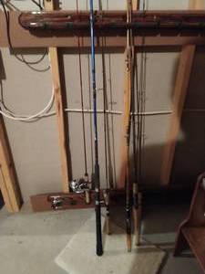 lot 327 image: Seven Fishing Poles