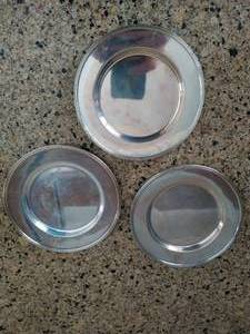 lot 357 image: Three RW & B Sterling Silver Plates