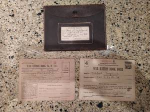 lot 369 image: Two Old War Ration Books With Stamps