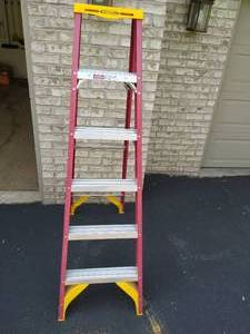lot 374 image: Werner 6 Foot Ladder