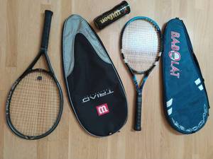 lot 226 image: Tennis Rackets with Cases