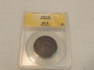 lot 1 image: 1833 Coronet Liberty Head