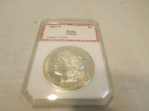 lot 2 image: 1887-S Morgan Silver Dollar