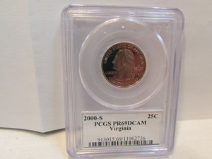 lot 10 image: 2000-S  Quarter Dollar