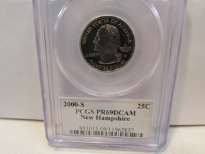 lot 11 image: 2000-S  Quarter Dollar