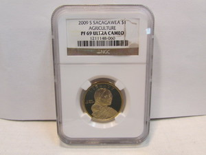 lot 14 image: 2009-S SACAGAWEA DOLLAR
