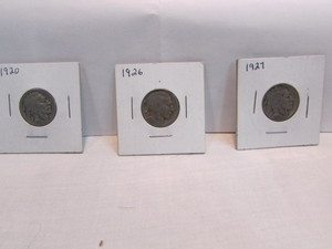 lot 28 image: Buffalo Five Cent Pieces