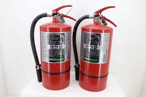 lot 7 image: (2) 1-A, 10-B & C Fire Extinguishers