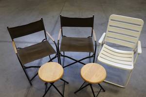 lot 32 image: Lawn Chairs & Stools