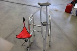 lot 46 image: Walker, Crutches & Seat