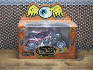 lot 49 image: Jada - Von Dutch - Dragnut - 118 Scale Kustom Cycles - Die Cast Collectable