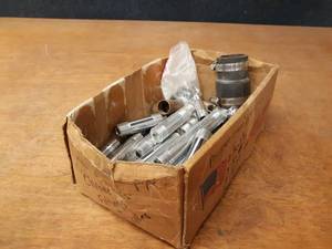 lot 1940 image: Lot of Chromed Brass Pipe Fittings and Nipples - Mostly 12