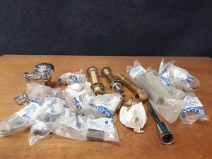 lot 1943 image: Large Lot of Sloan Repair Kits, Brass Fittings and More