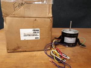 lot 2027 image: HVAC Electric Motor 12HP 115V 1075 RPM Part No. 60L22