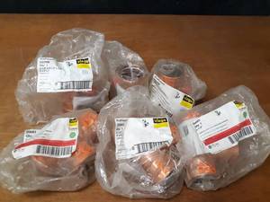 lot 2053 image: VIEGA ProPress Copper Fittings - (3) 2-12 x 2-12 x 34 Tees & (3) 2-12 x 2-12 x 2-12 Tee